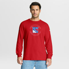 New York Rangers Fanatics Authentic Pro Property Of Practice Long Sleeve T-Shirt - Red | US 202494541