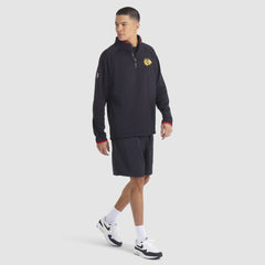 Chicago Blackhawks Fanatics Authentic Pro Rink Raglan Quarter-Zip Pullover - Black | US 202495217