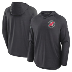 New Jersey Devils Fanatics Authentic Pro Rink Hoodie - Charcoal | US 202495244