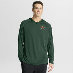 Minnesota Wild Fanatics Authentic Pro Rink Hoodie - Green | US 202495269