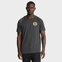 Boston Bruins Fanatics Authentic Pro Rink Raglan Performance T-Shirt - Charcoal | US 202495385