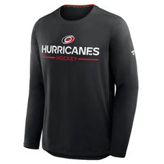 Carolina Hurricanes Fanatics Authentic Pro Rink Tech Long Sleeve T-Shirt - Black | US 202495522