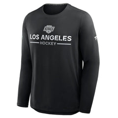 Los Angeles Kings Fanatics Authentic Pro Rink Tech Long Sleeve T-Shirt - Black | US 202495530