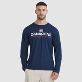 Montreal Canadiens Fanatics Authentic Pro Rink Tech Long Sleeve T-Shirt - Navy | US 202495532