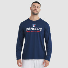 New York Rangers Fanatics Authentic Pro Rink Tech Long Sleeve T-Shirt - Navy | US 202495536