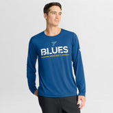 St. Louis Blues Fanatics Authentic Pro Rink Tech Long Sleeve T-Shirt - Blue | US 202495544