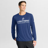 Tampa Bay Lightning Fanatics Authentic Pro Rink Tech Long Sleeve T-Shirt - Blue | US 202495545