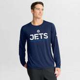 Winnipeg Jets Fanatics Authentic Pro Rink Tech Long Sleeve T-Shirt - Navy | US 202495550