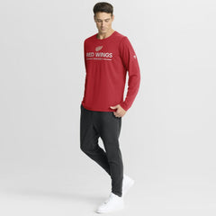 Detroit Red Wings Fanatics Authentic Pro Centennial Rink Tech Long Sleeve T-Shirt - Red | US 202495551