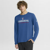 New York Rangers Fanatics Authentic Pro Rink Centennial Tech Long Sleeve T-Shirt - Blue | US 202495553