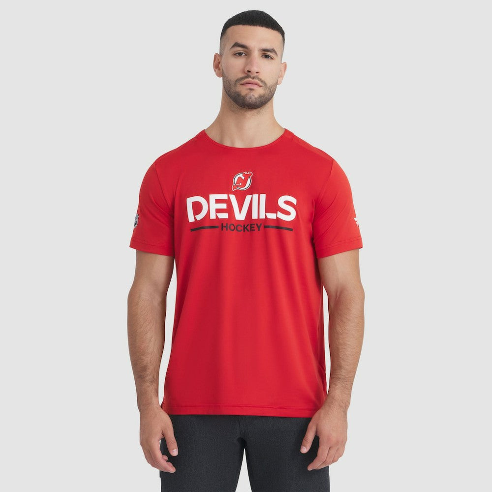 New Jersey Devils Fanatics Authentic Pro Rink Tech T-Shirt - Red | US 202495627