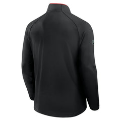 Calgary Flames Fanatics Authentic Pro Rink Training Quarter-Zip Pullover - Black | US 202495638