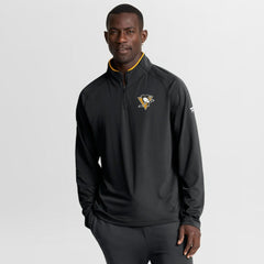 Pittsburgh Penguins Fanatics Authentic Pro Rink Training Quarter-Zip Pullover - Black | US 202495656