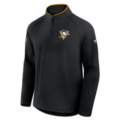 Pittsburgh Penguins Fanatics Authentic Pro Rink Training Quarter-Zip Pullover - Black | US 202495656
