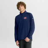 Montreal Canadiens Fanatics Authentic Pro Rink Training Quarter-Zip Pullover - Navy | US 202495678