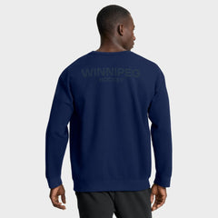 Winnipeg Jets Fanatics Authentic Pro Road Tri-Blend Sweatshirt - Navy | US 202495752
