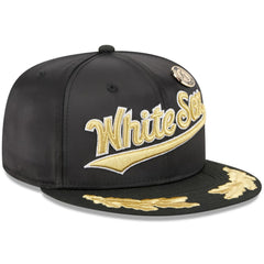 Chicago White Sox New Era 2025 59FIFTY Day Gold Leaf 59FIFTY Fitted Hat - Black Hats
