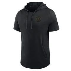 Boston Bruins Fanatics Authentic Pro Road Short Sleeve Hoodie - Black | US 202496154