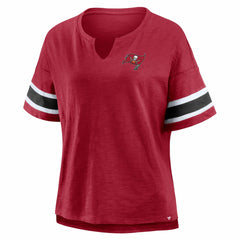 Tampa Bay Buccaneers Women's Redzone Curl Route T-Shirt - Red T-shirts