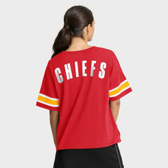 Kansas City Chiefs Women's Redzone Curl Route T-Shirt - Red T-shirts