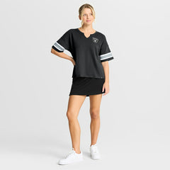 Las Vegas Raiders Women's Redzone Curl Route T-Shirt - Black T-shirts