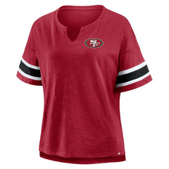 San Francisco 49ers Women's Redzone Curl Route T-Shirt - Scarlet T-shirts