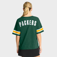 Green Bay Packers Women's Redzone Curl Route T-Shirt - Green T-shirts