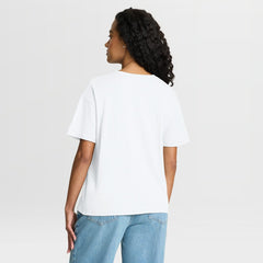 Tennessee Titans Women's Redzone Slub Boxy T-Shirt - White T-shirts