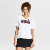 Houston Texans Women's Redzone Slub Boxy T-Shirt - White T-shirts