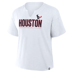 Houston Texans Women's Redzone Slub Boxy T-Shirt - White T-shirts