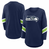 Seattle Seahawks Women's Redzone 3/4-Sleeve T-Shirt - College Navy T-shirts