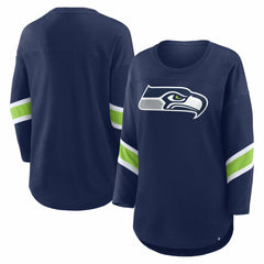 Seattle Seahawks Women's Redzone 3/4-Sleeve T-Shirt - College Navy T-shirts