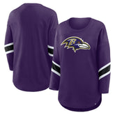 Baltimore Ravens Women's Redzone 3/4-Sleeve T-Shirt - Purple T-shirts