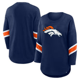 Denver Broncos Women's Redzone 3/4-Sleeve T-Shirt - Navy T-shirts