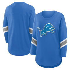 Detroit Lions Women's Redzone 3/4-Sleeve T-Shirt - Blue T-shirts