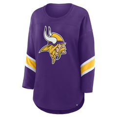 Minnesota Vikings Women's Redzone 3/4-Sleeve T-Shirt - Purple T-shirts