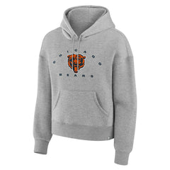 Chicago Bears Women's Eligible Receiver Legacy Pullover Hoodie - Heather Gray Hoodies