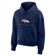 Denver Broncos Women's Eligible Receiver Legacy Pullover Hoodie - Navy Hoodies