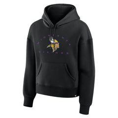 Minnesota Vikings Women's Eligible Receiver Legacy Pullover Hoodie - Black Hoodies