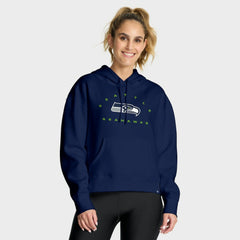 Seattle Seahawks Women's Eligible Receiver Legacy Pullover Hoodie - College Navy Hoodies