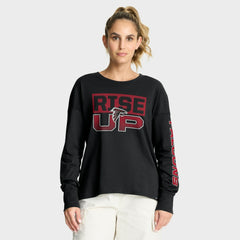 Atlanta Falcons Women's Hometown Legacy Long Sleeve T-Shirt - Black T-shirts
