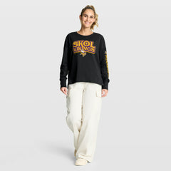 Minnesota Vikings Women's Hometown Legacy Long Sleeve T-Shirt - Black T-shirts