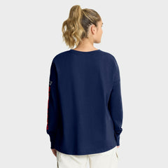 New England Patriots Women's Hometown Legacy Long Sleeve T-Shirt - Navy T-shirts