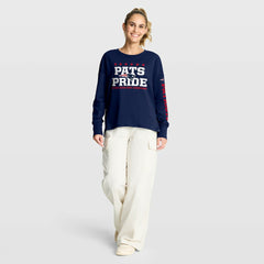 New England Patriots Women's Hometown Legacy Long Sleeve T-Shirt - Navy T-shirts