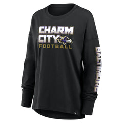 Baltimore Ravens Women's Hometown Legacy Long Sleeve T-Shirt - Black T-shirts