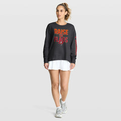 Tampa Bay Buccaneers Women's Hometown Legacy Long Sleeve T-Shirt - Heather Pewter T-shirts