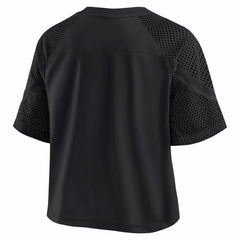 Kansas City Chiefs Women's Oversized Raglan V-Neck Blackout Fashion Jersey