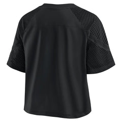 Detroit Lions Women's Oversized Raglan V-Neck Blackout Fashion Jersey