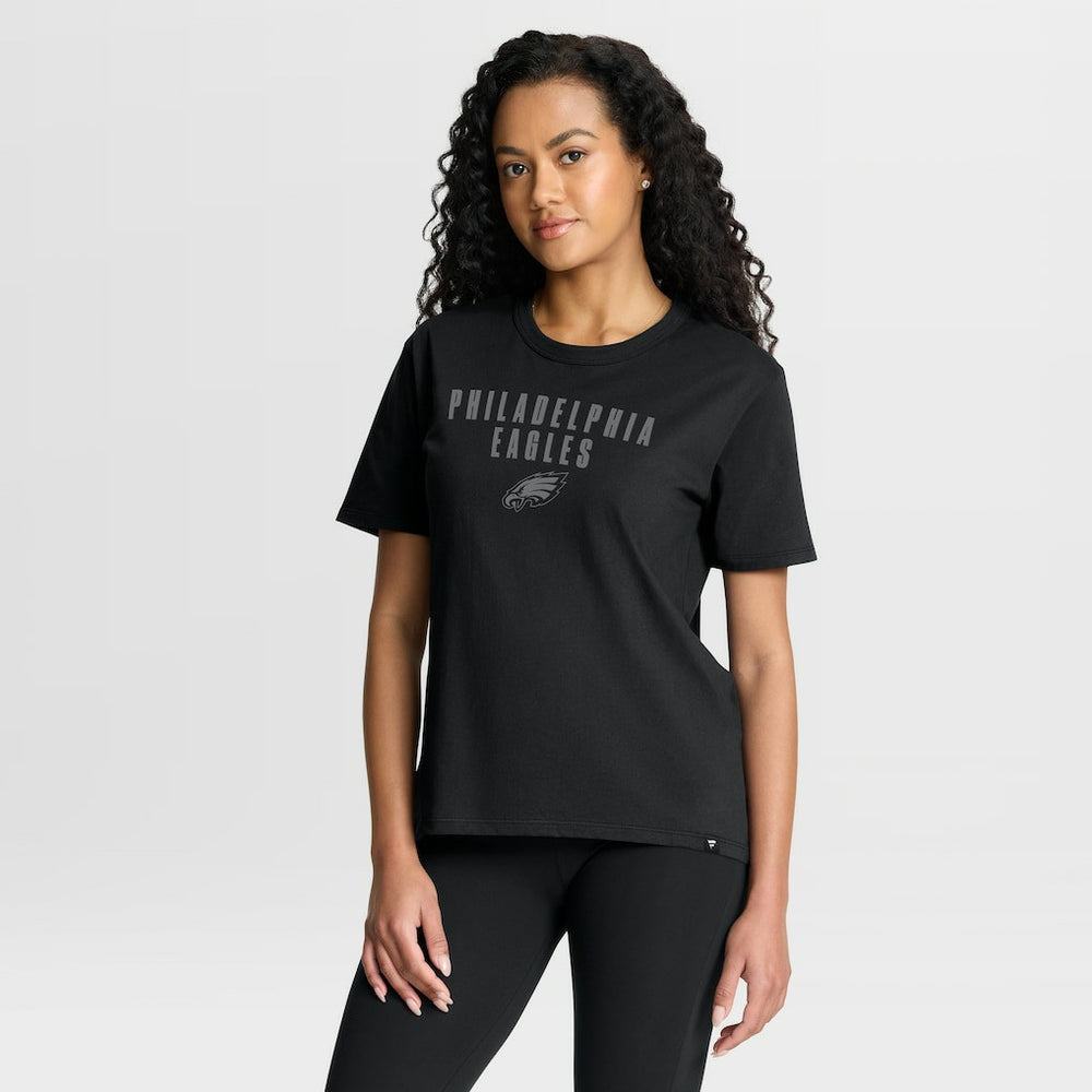 Philadelphia Eagles Women's Blackout Kneel Down Legacy T-Shirt - Black T-shirts