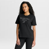Philadelphia Eagles Women's Blackout Kneel Down Legacy T-Shirt - Black T-shirts